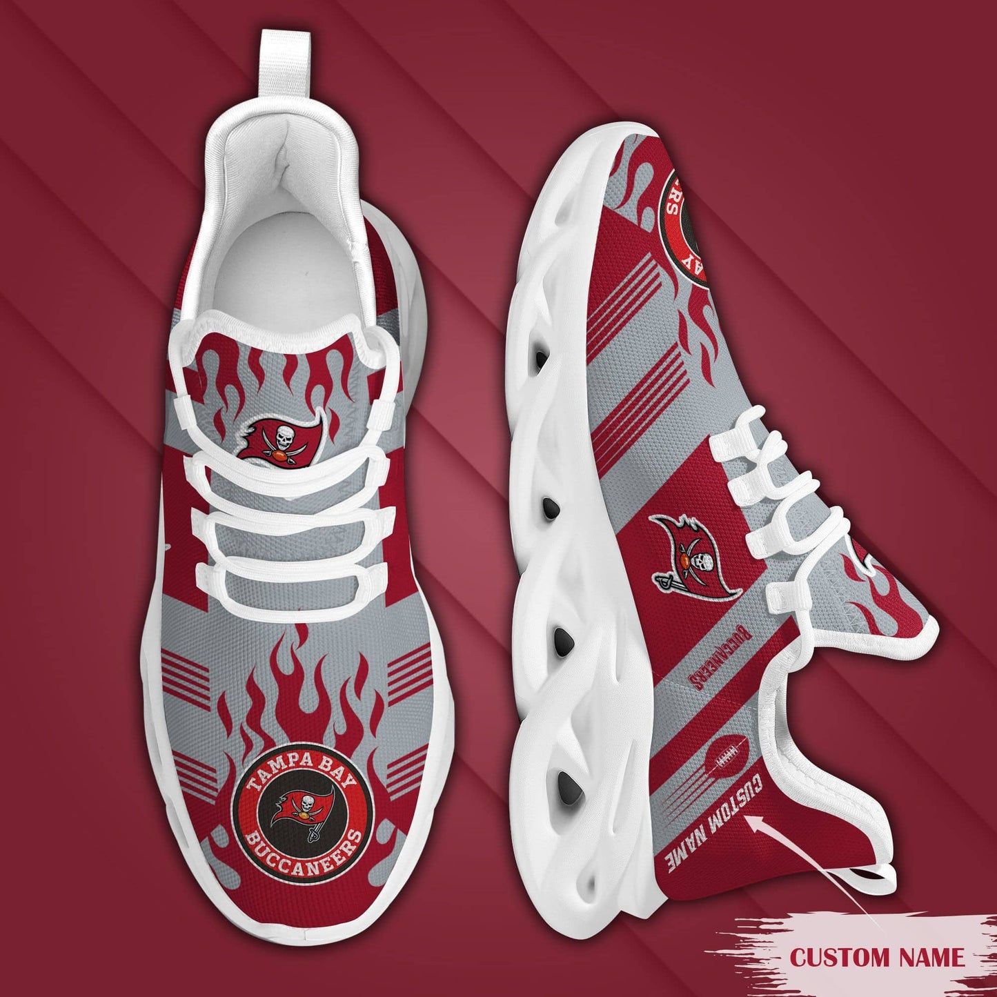 Tampa Bay Buccaneers Personalized Yezy Running Sneakers BB567