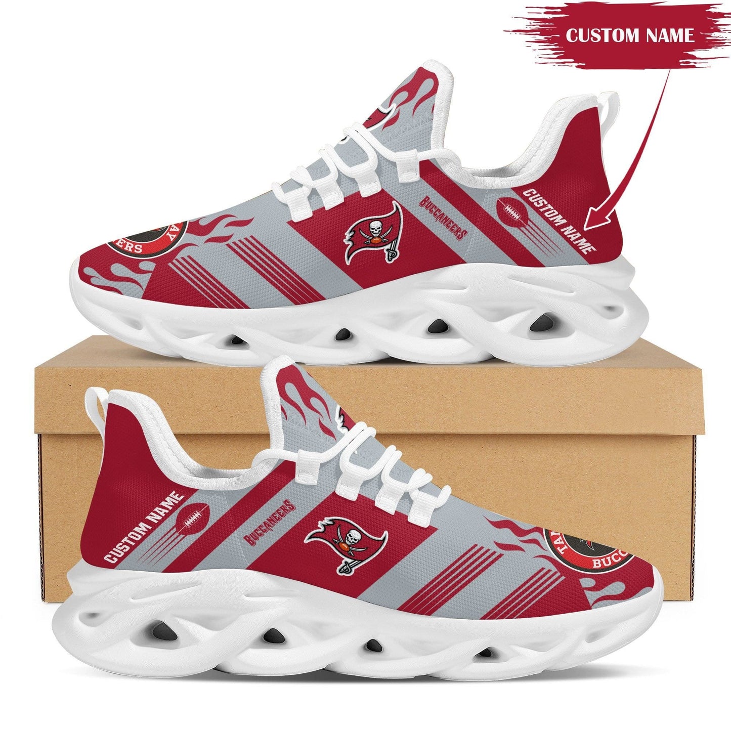 Tampa Bay Buccaneers Personalized Yezy Running Sneakers BB567
