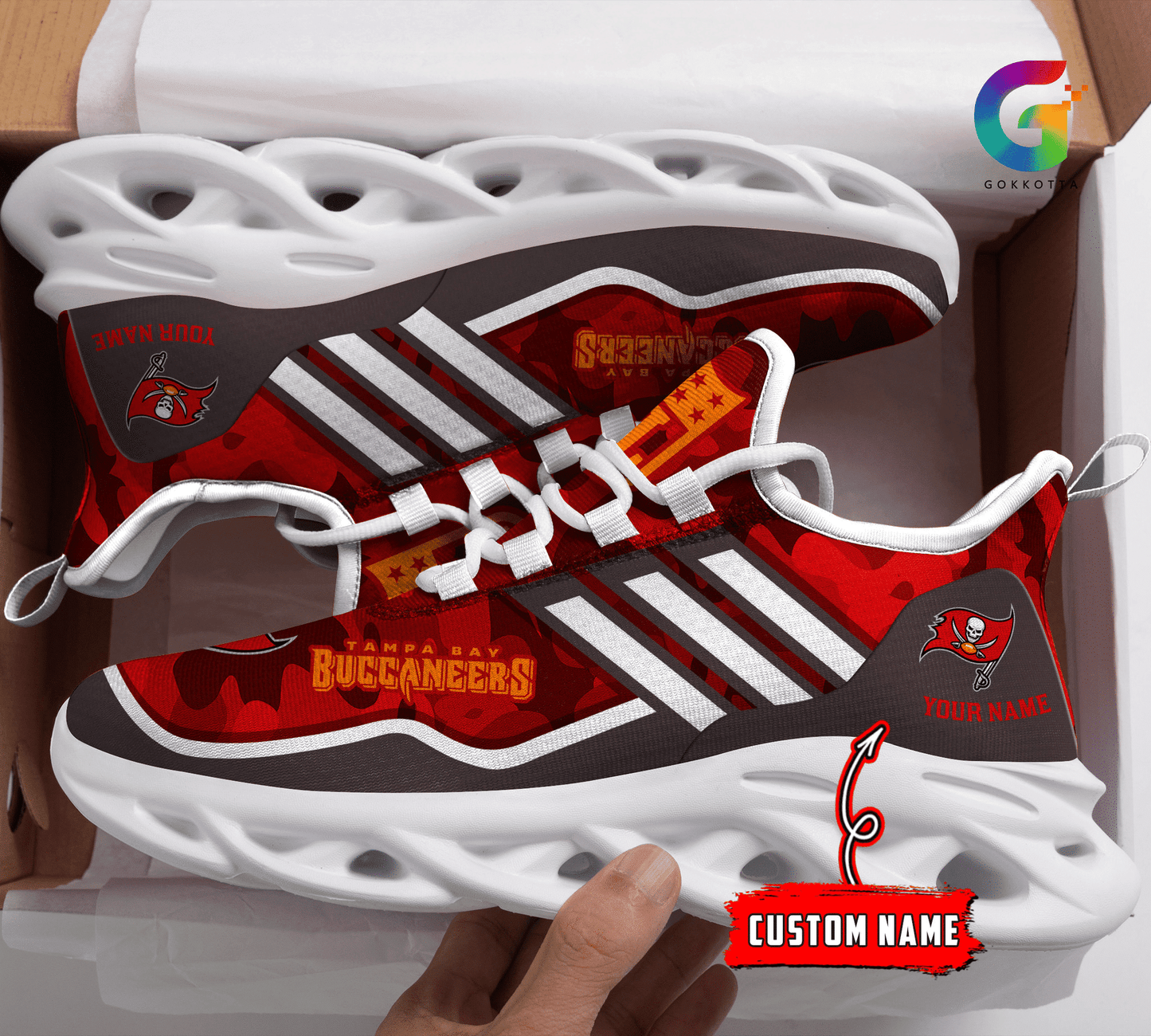 Tampa Bay Buccaneers Personalized Yezy Running Sneakers BG304