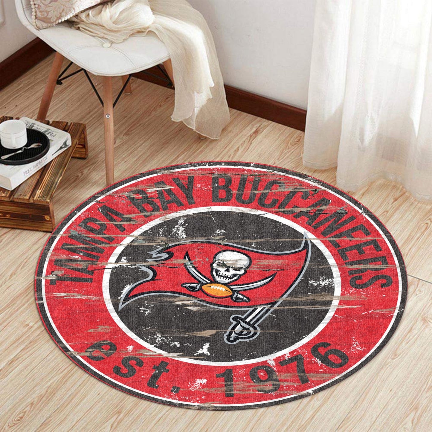 Tampa Bay Buccaneers Round Rug 175