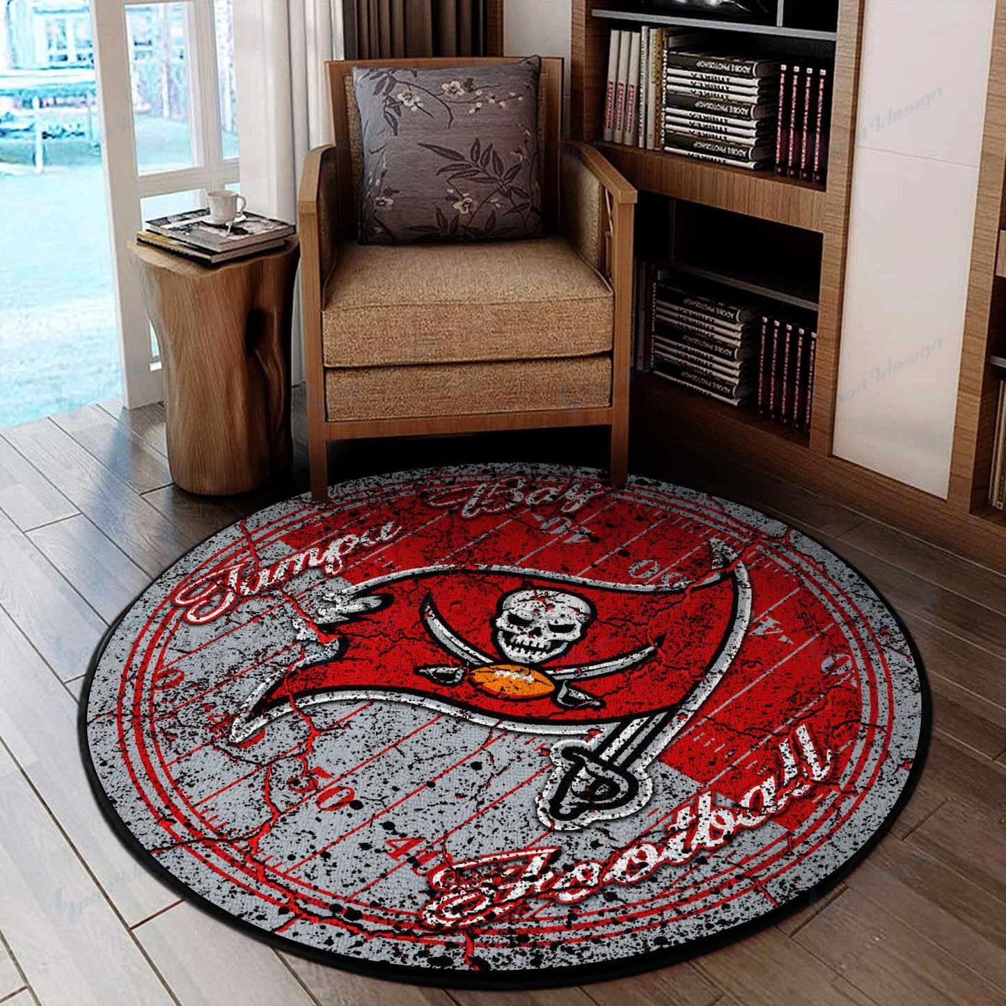 Tampa Bay Buccaneers Round Rug 82