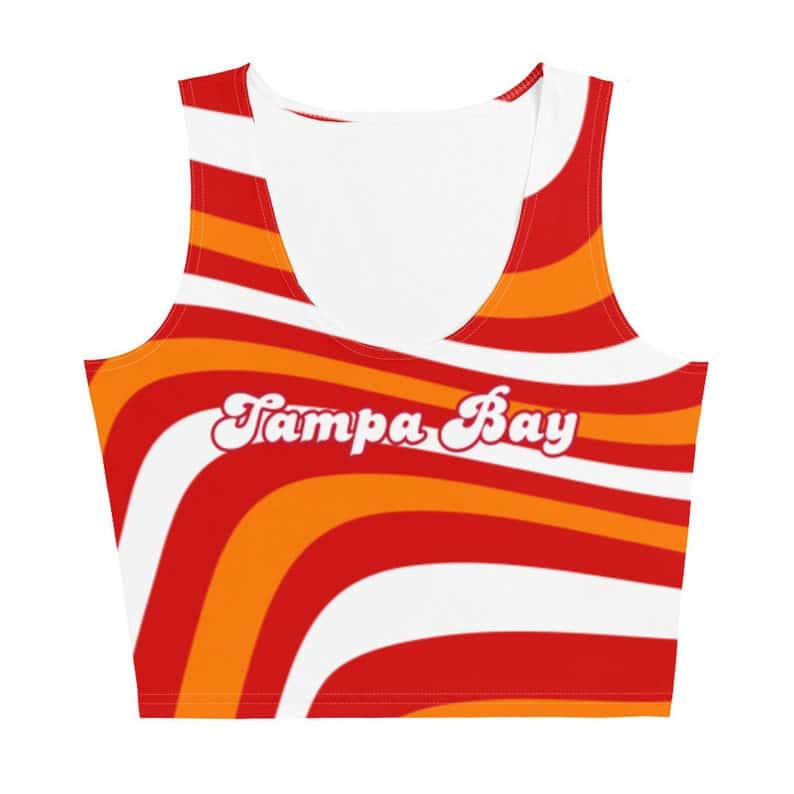 Tampa Bay Buccaneers Swirl Print Crop Top