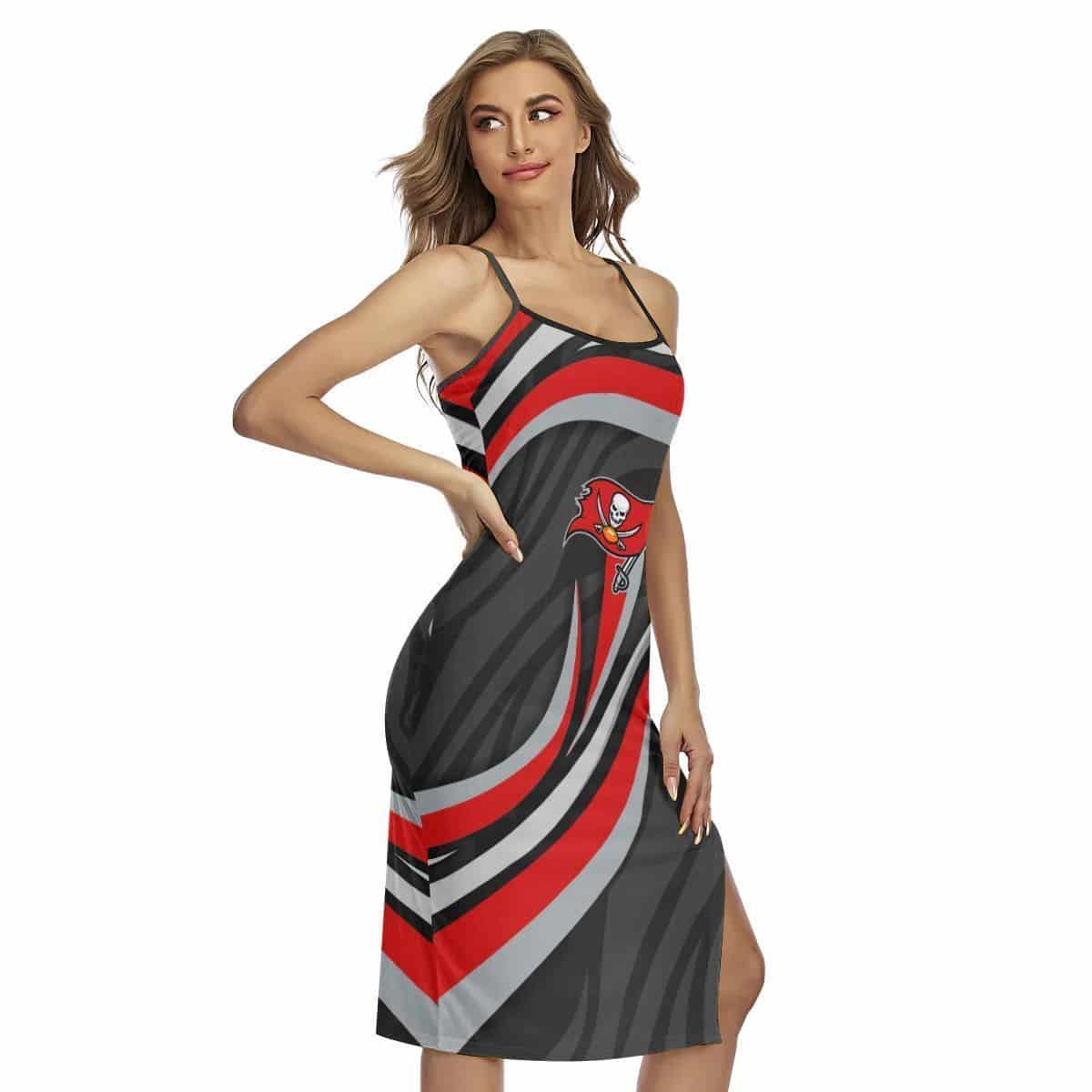 Tampa Bay Buccaneers Women’s Back Cross Cami Dress 13