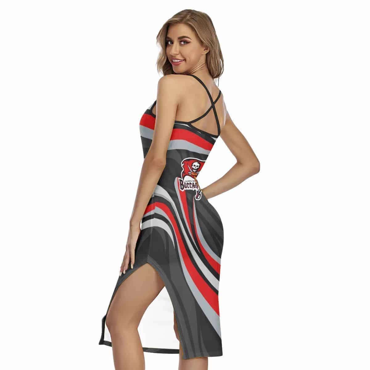 Tampa Bay Buccaneers Women’s Back Cross Cami Dress 13