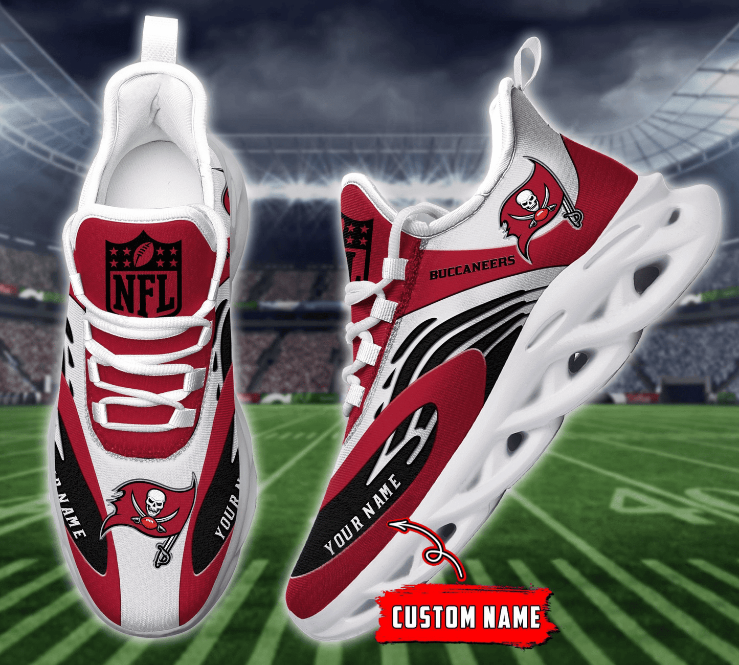 Tampa Bay Buccaneers Yezy Running Sneakers 883