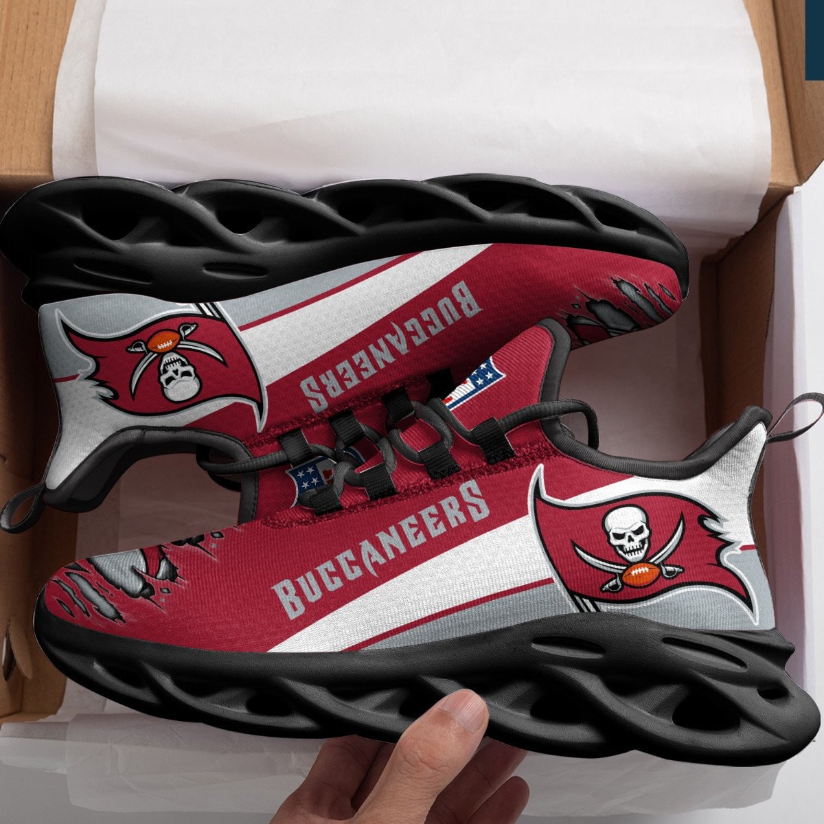 Tampa Bay Buccaneers Yezy Running Sneakers 909