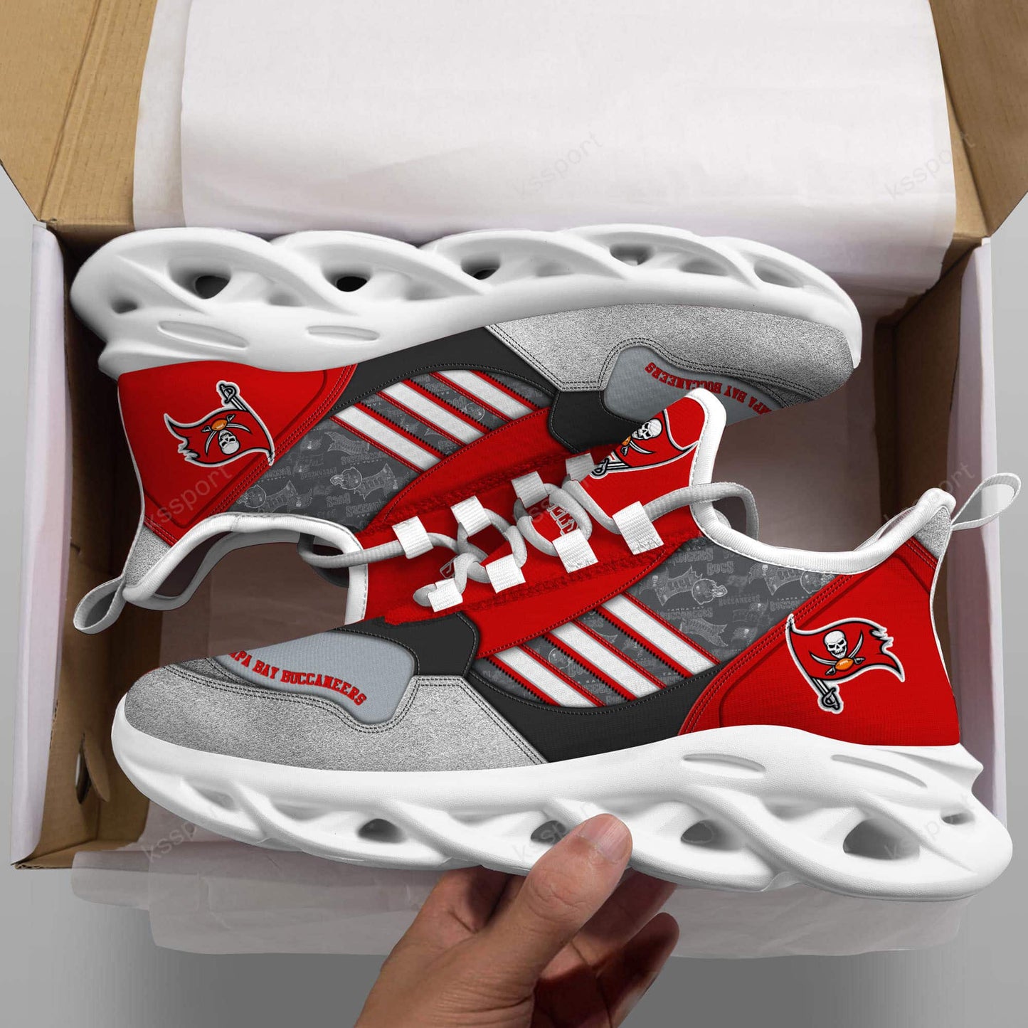 Tampa Bay Buccaneers Yezy Running Sneakers BG744