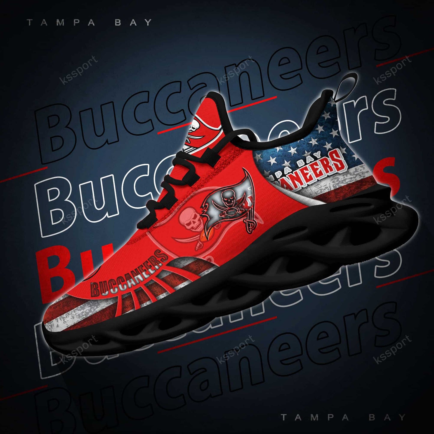 Tampa Bay Buccaneers Yezy Running Sneakers BG833