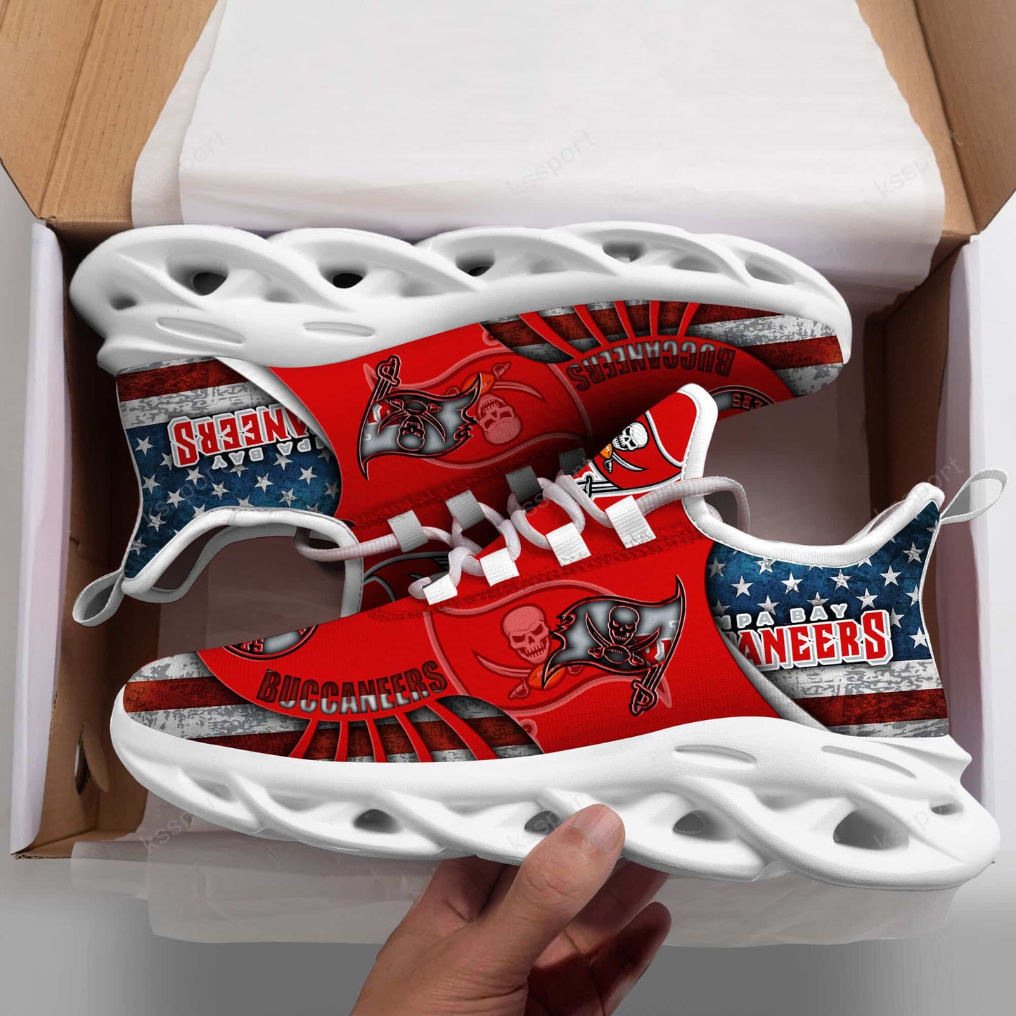 Tampa Bay Buccaneers Yezy Running Sneakers BG833