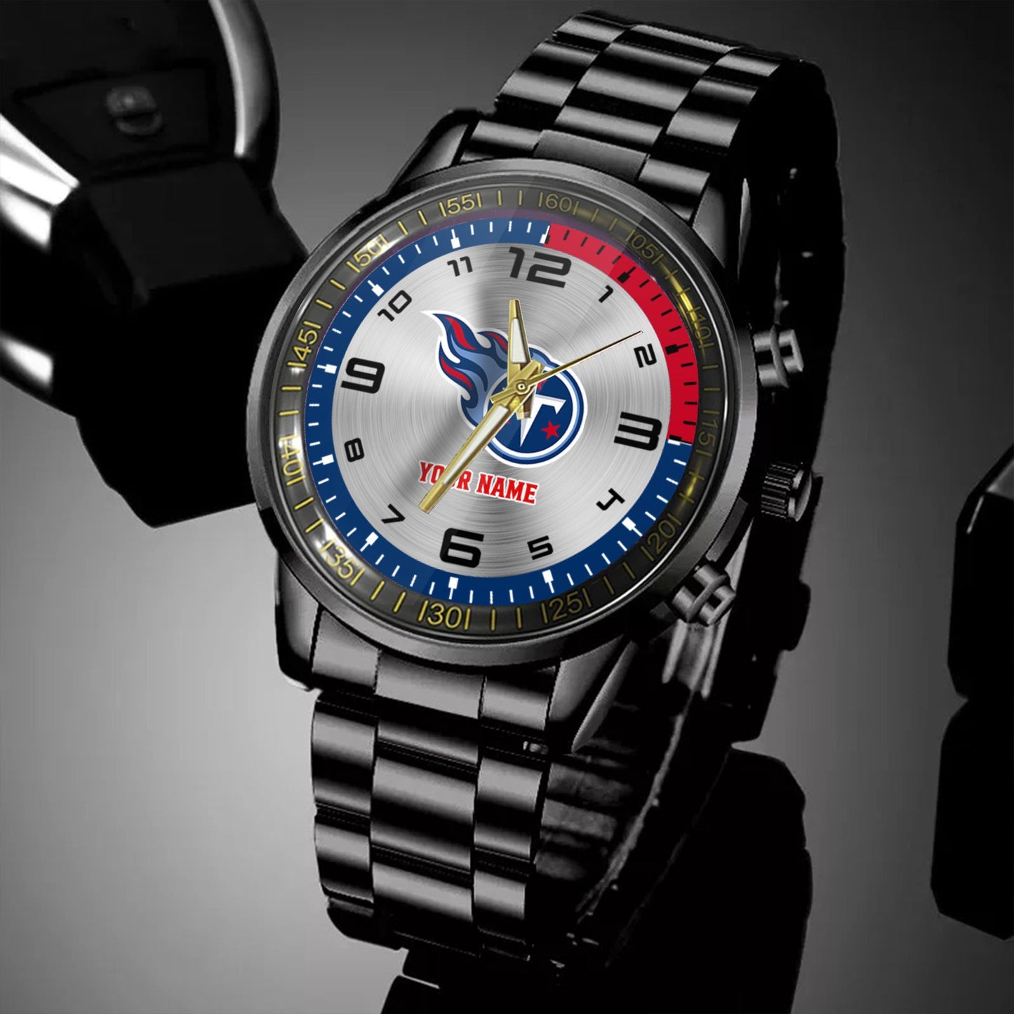 Tennessee Titans Black Fashion Watch Gifts For Sport Fans AZWATCH031