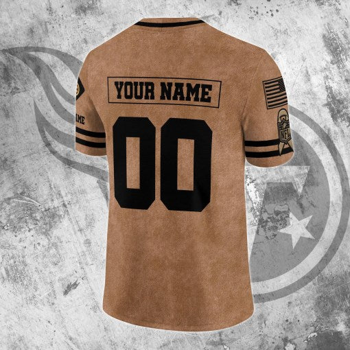 Tennessee Titans Personalized V-neck Football Jersey Sport Gifts For Fan AZCVFJ095