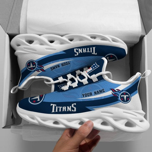 Tennessee Titans Personalized Yezy Running Sneakers SPDMS814