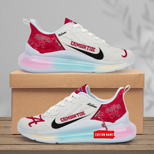 Alabama Crimson Tide  Rainbow Cushion Running Shoes AZBTCRS00033