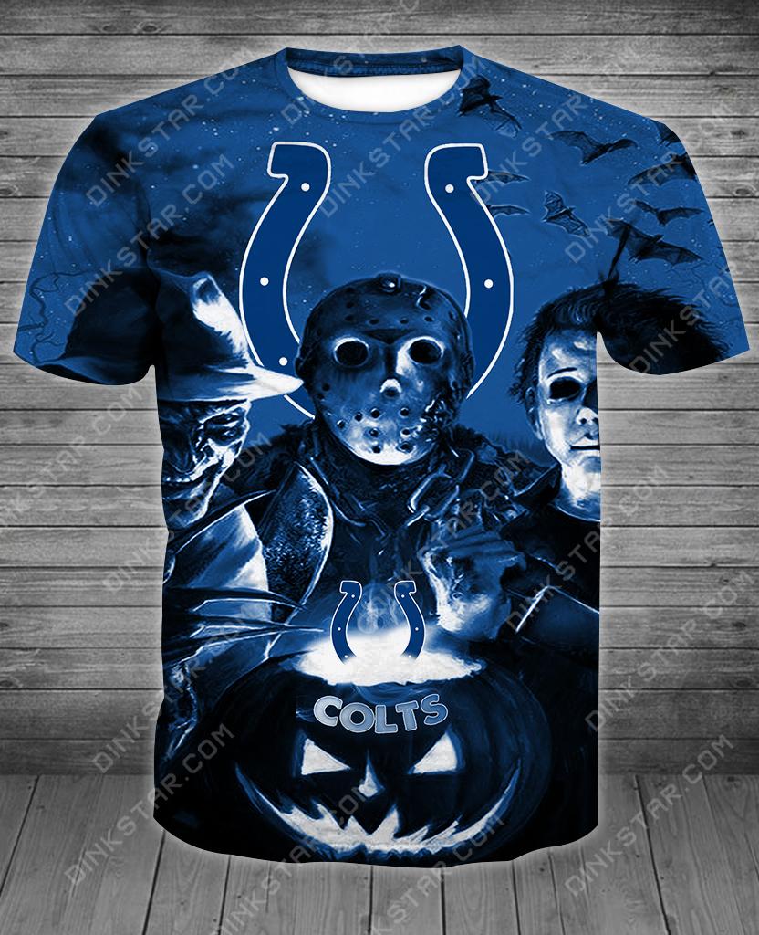Indianapolis Colts Halloween Limited Edition Unisex All Over Print Full 3D T-shirt Sweater Hoodie