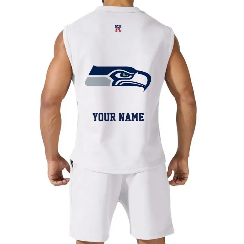 Seattle Seahawks Combo Men Jersey Tank Top and Shorts AZICOTATTMS00029