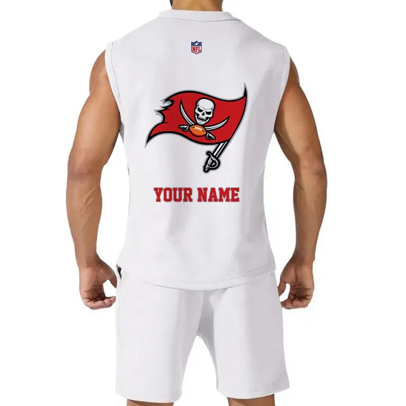 Tampa Bay Buccaneers Combo Men Jersey Tank Top and Shorts AZICOTATTMS00027