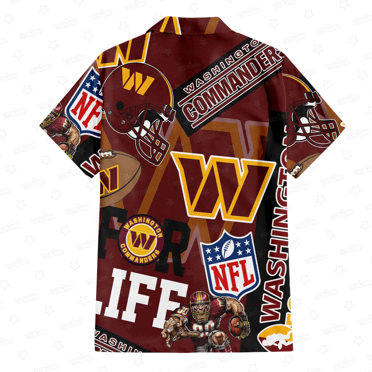 Washington Commanders Custom Limited Edition For Life Hawaiian Shirt and Shorts AZHAHWSS000246