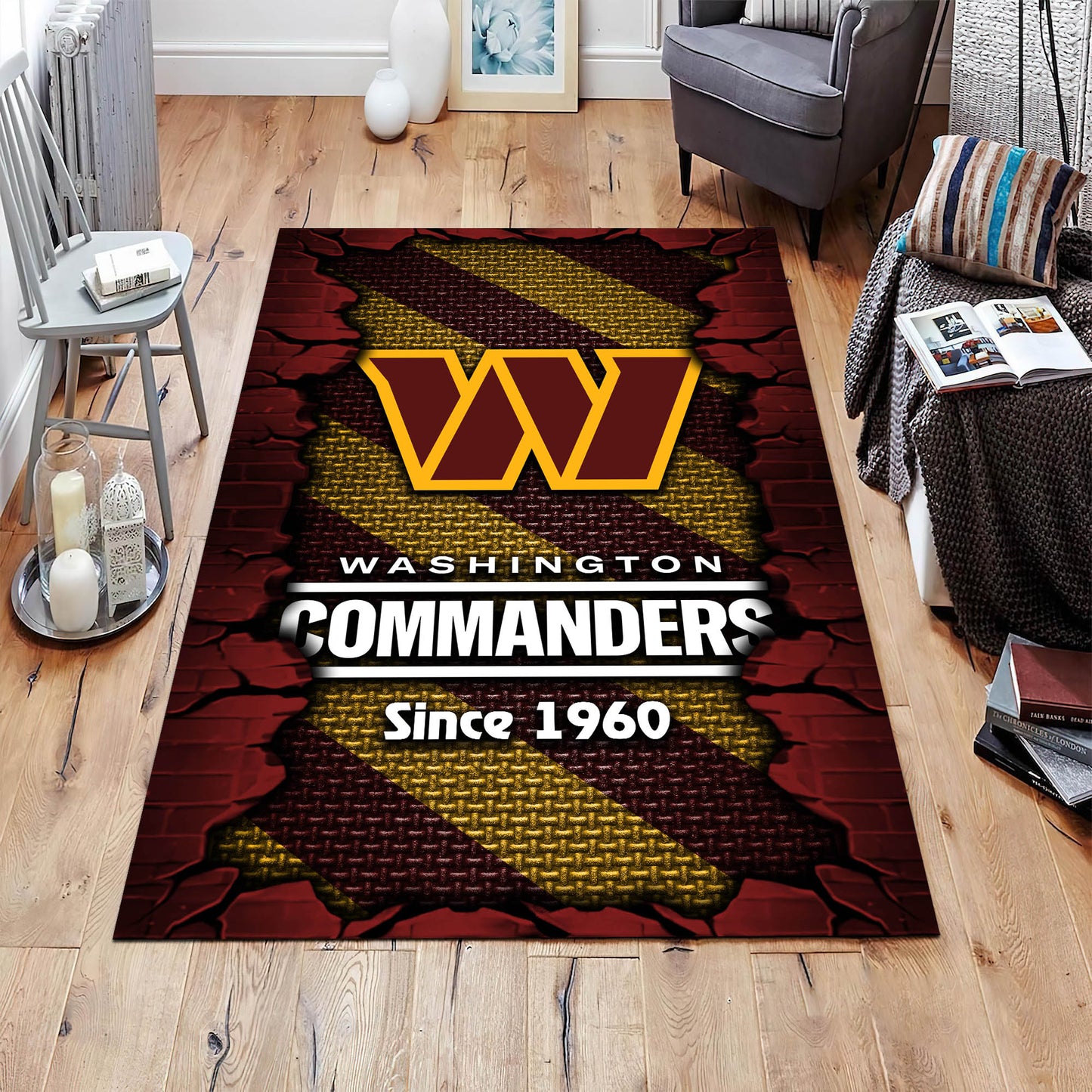 Washington Commanders Rectangle Rug BGRERUG153
