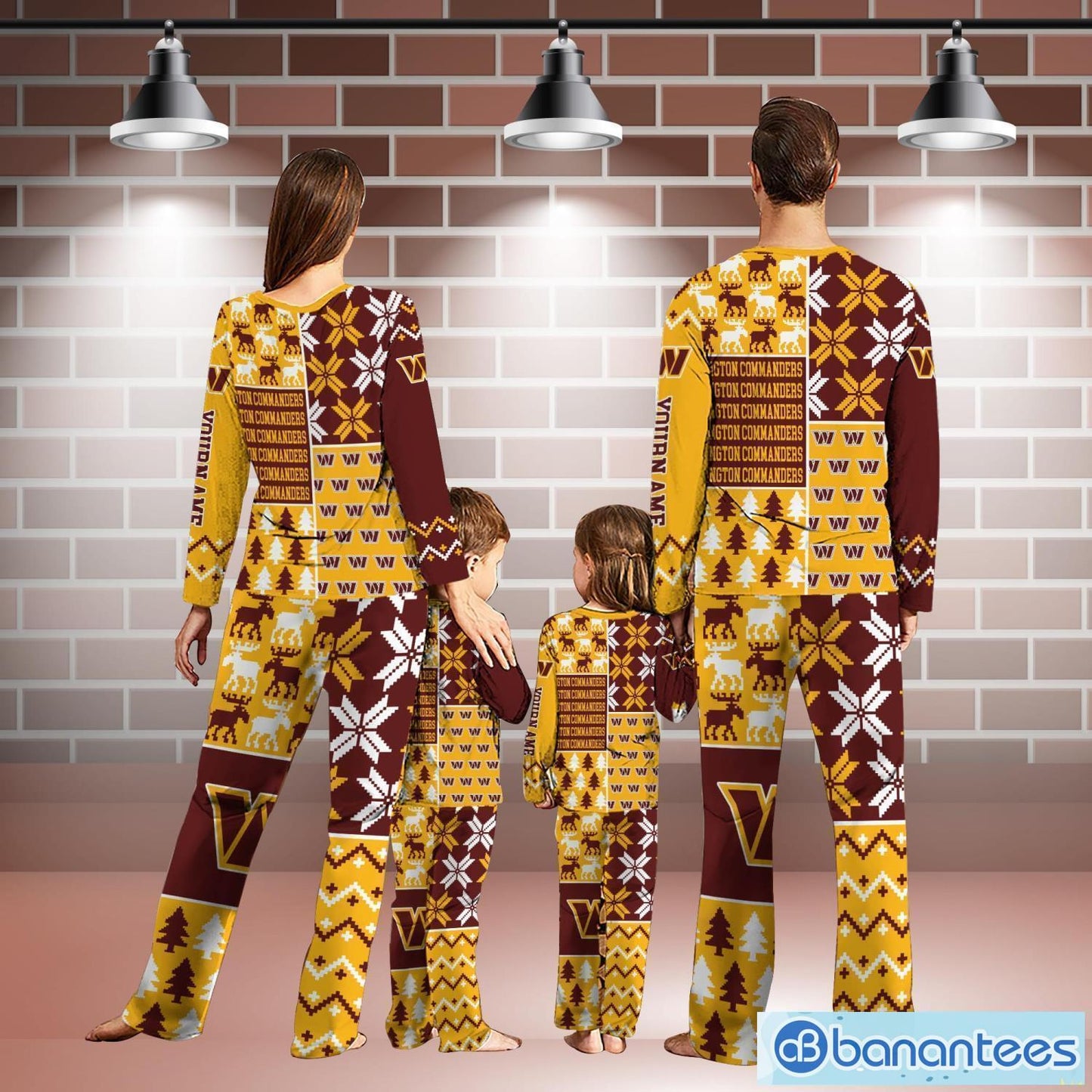 Washington Commanders Pajamas Christmas Gift For Family AZCPYZAM128