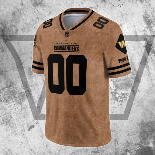 Washington Commanders Personalized V-neck Football Jersey Sport Gifts For Fan AZCVFJ096