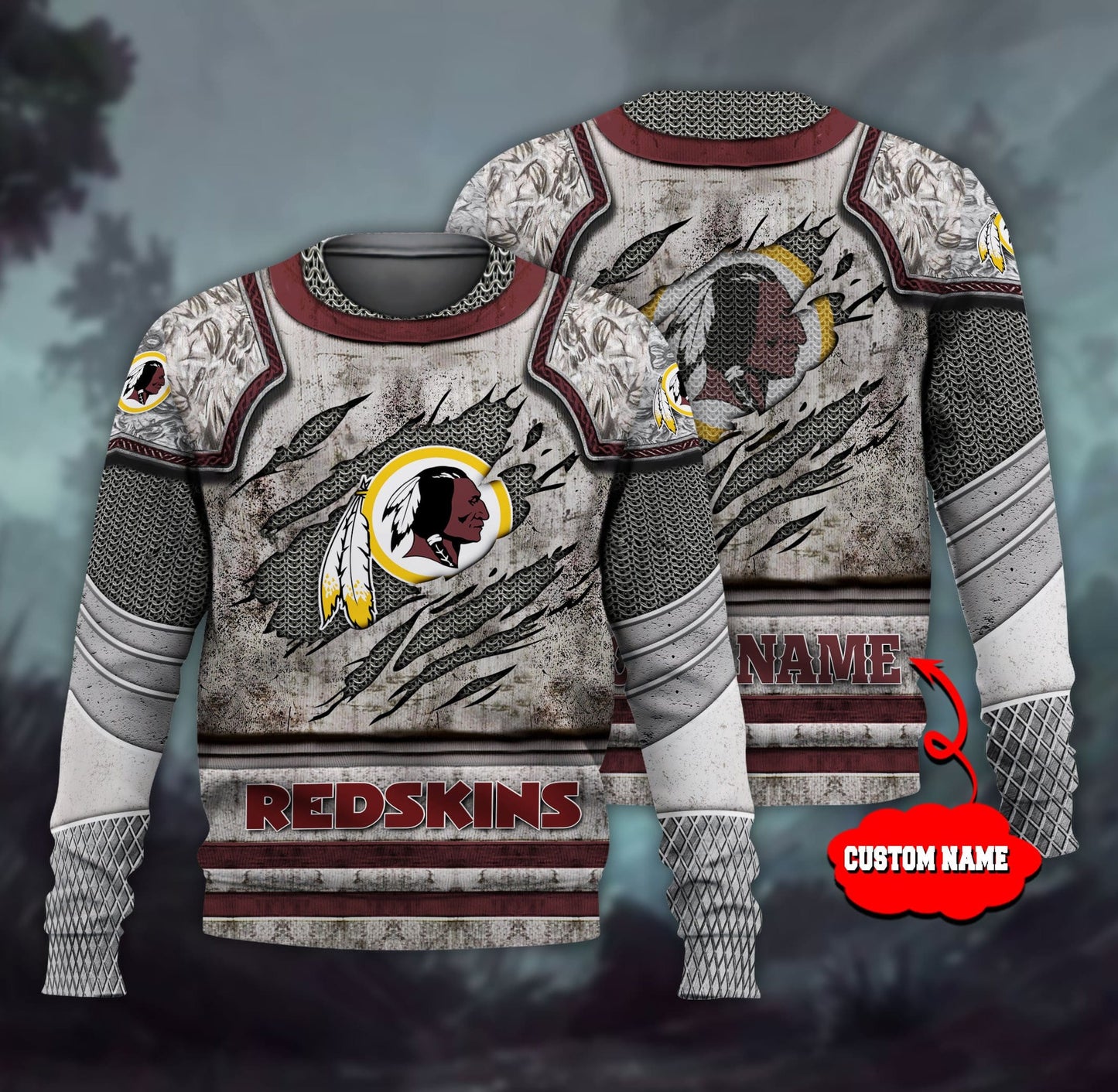 Washington Redskins Personalized All Over Printed 601