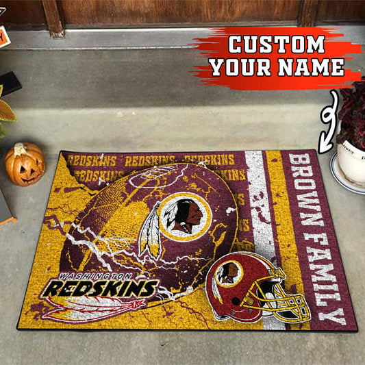 Washington Redskins Personalized Doormat BG31