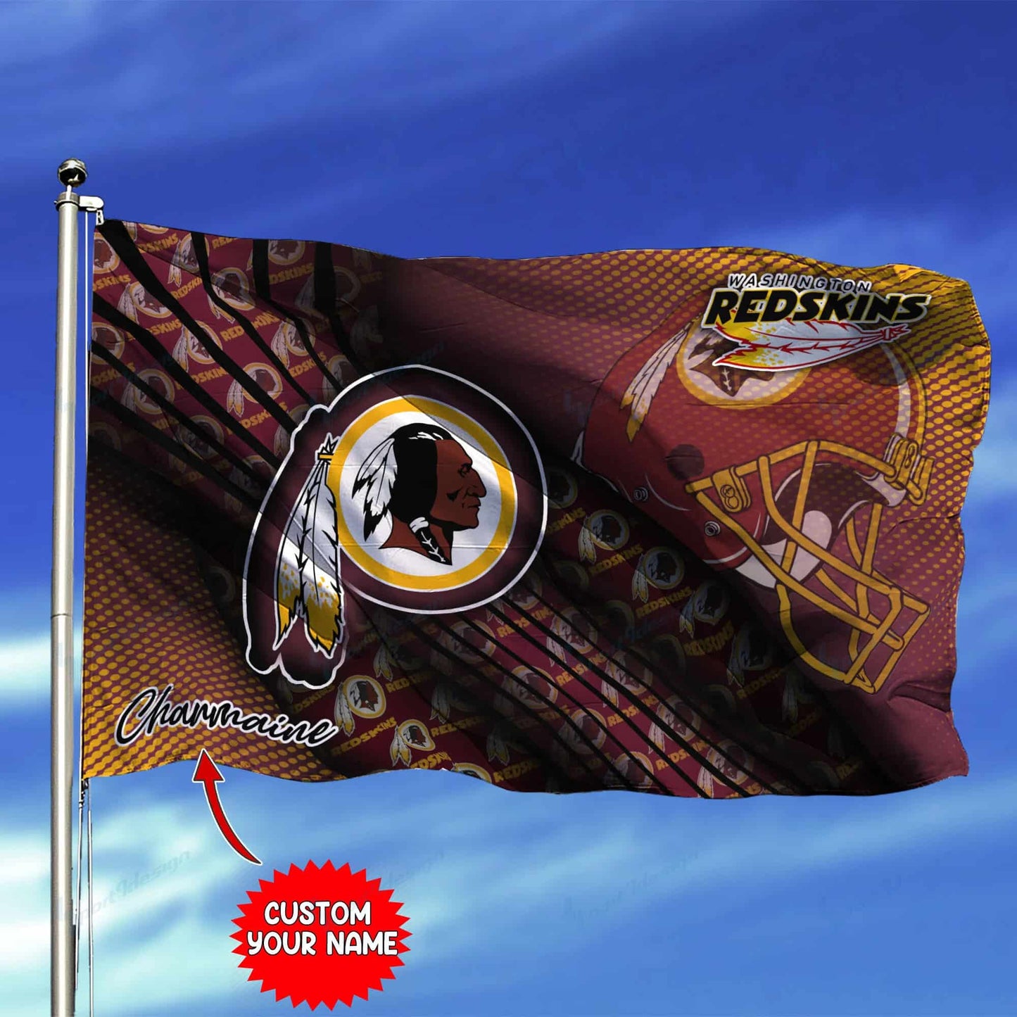 Washington Redskins Personalized Flag 236