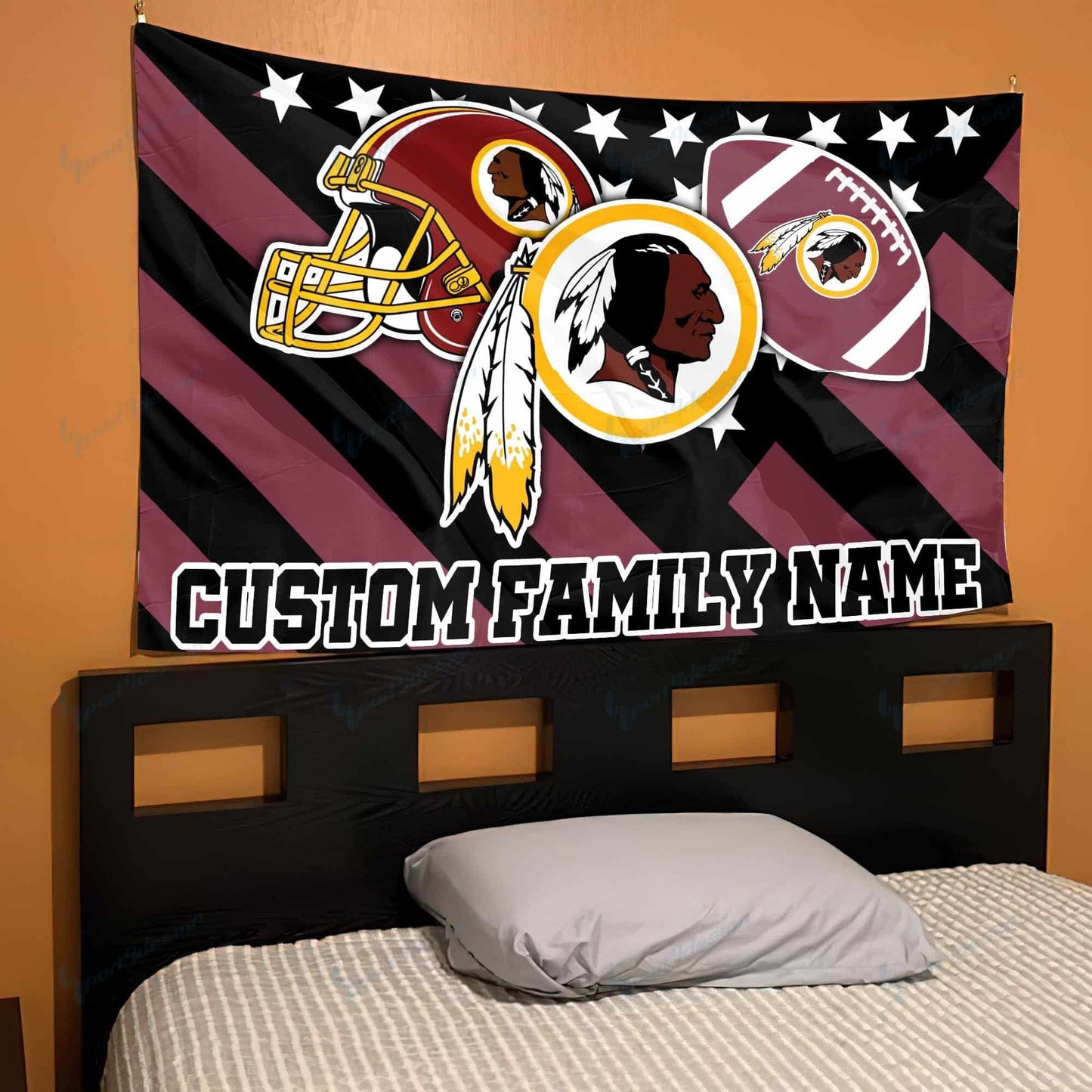 Washington Redskins Personalized Flag 95