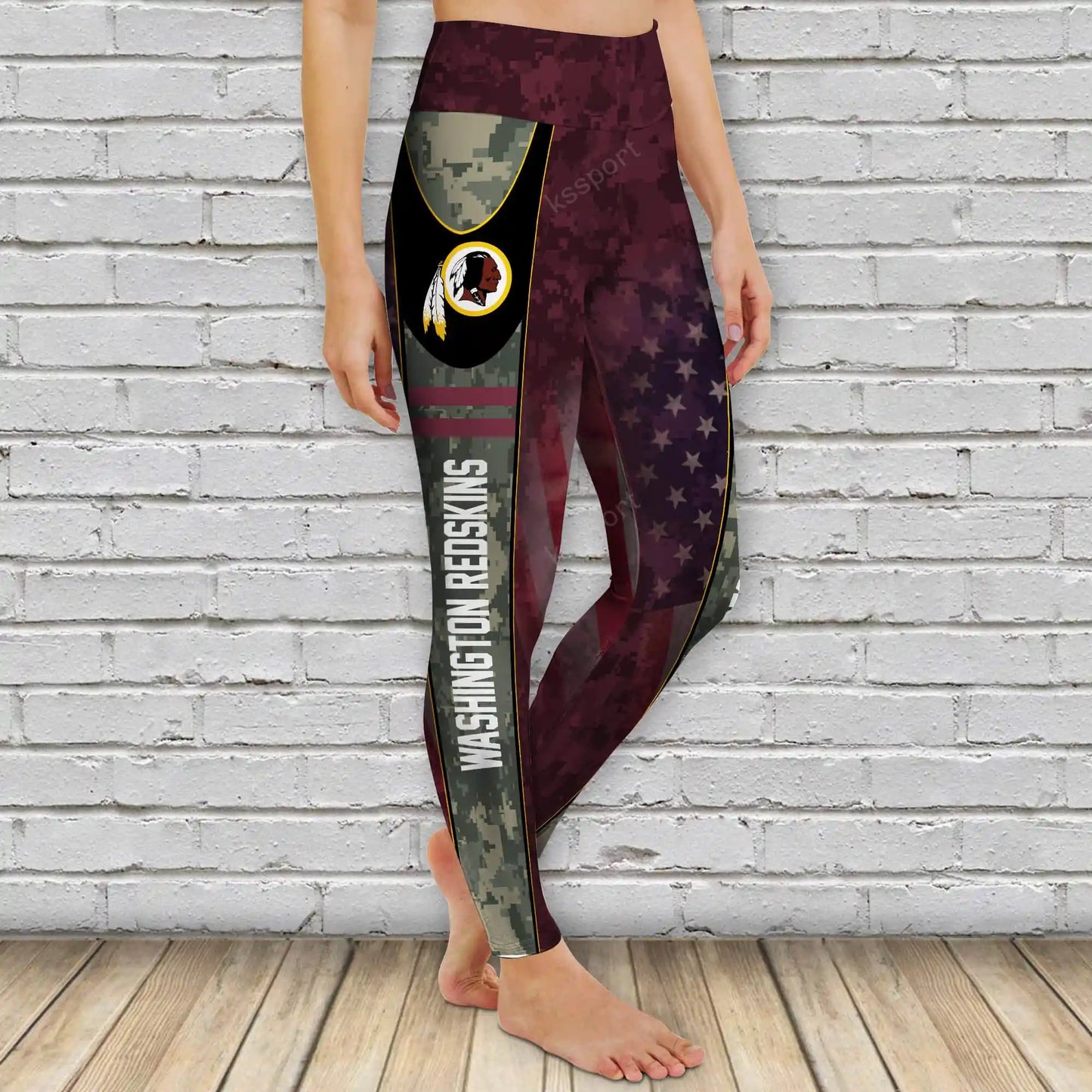 Washington Redskins Personalized Leggings And Hoodie BG93