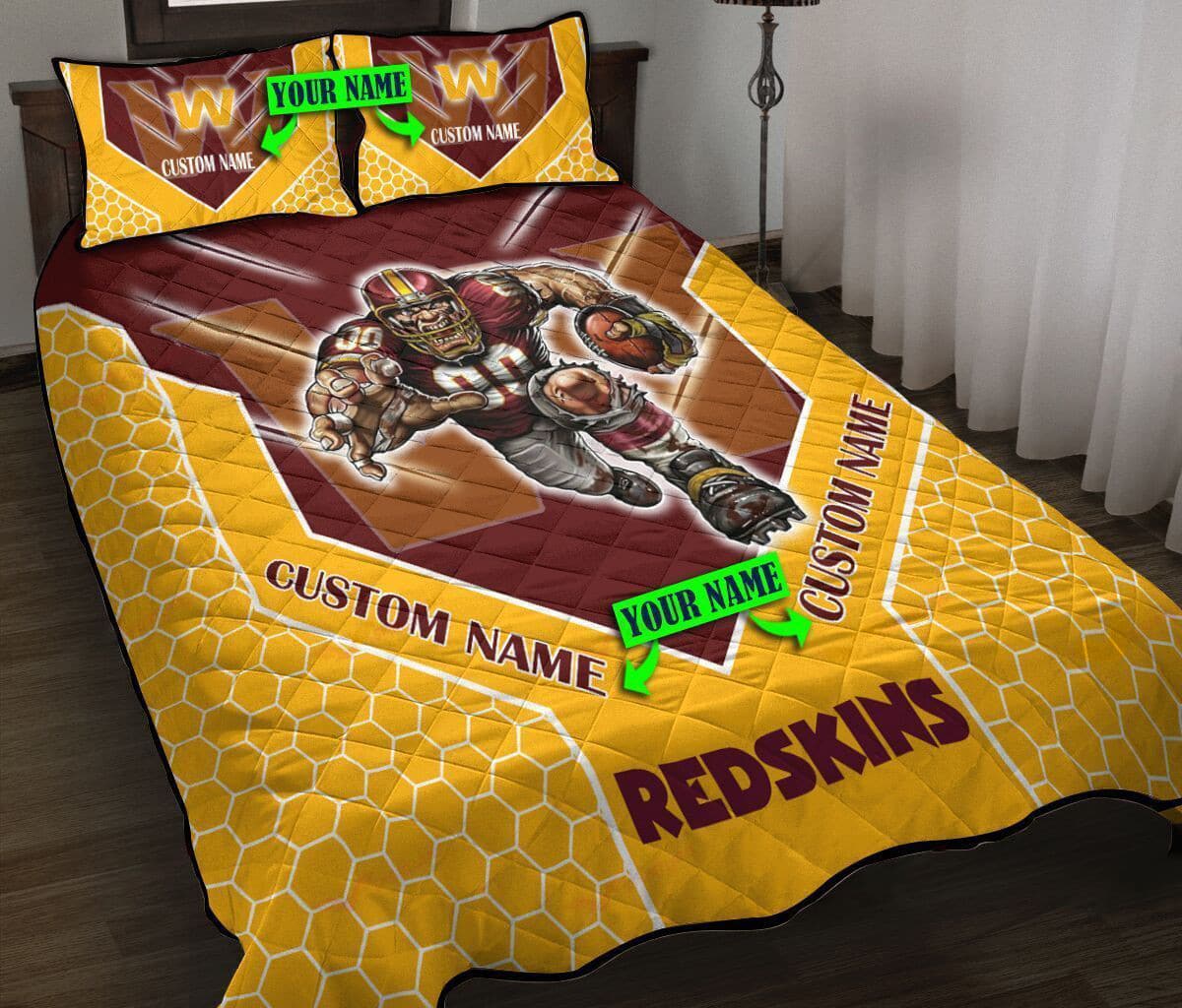 Washington Redskins Personalized Quilt Set BG112
