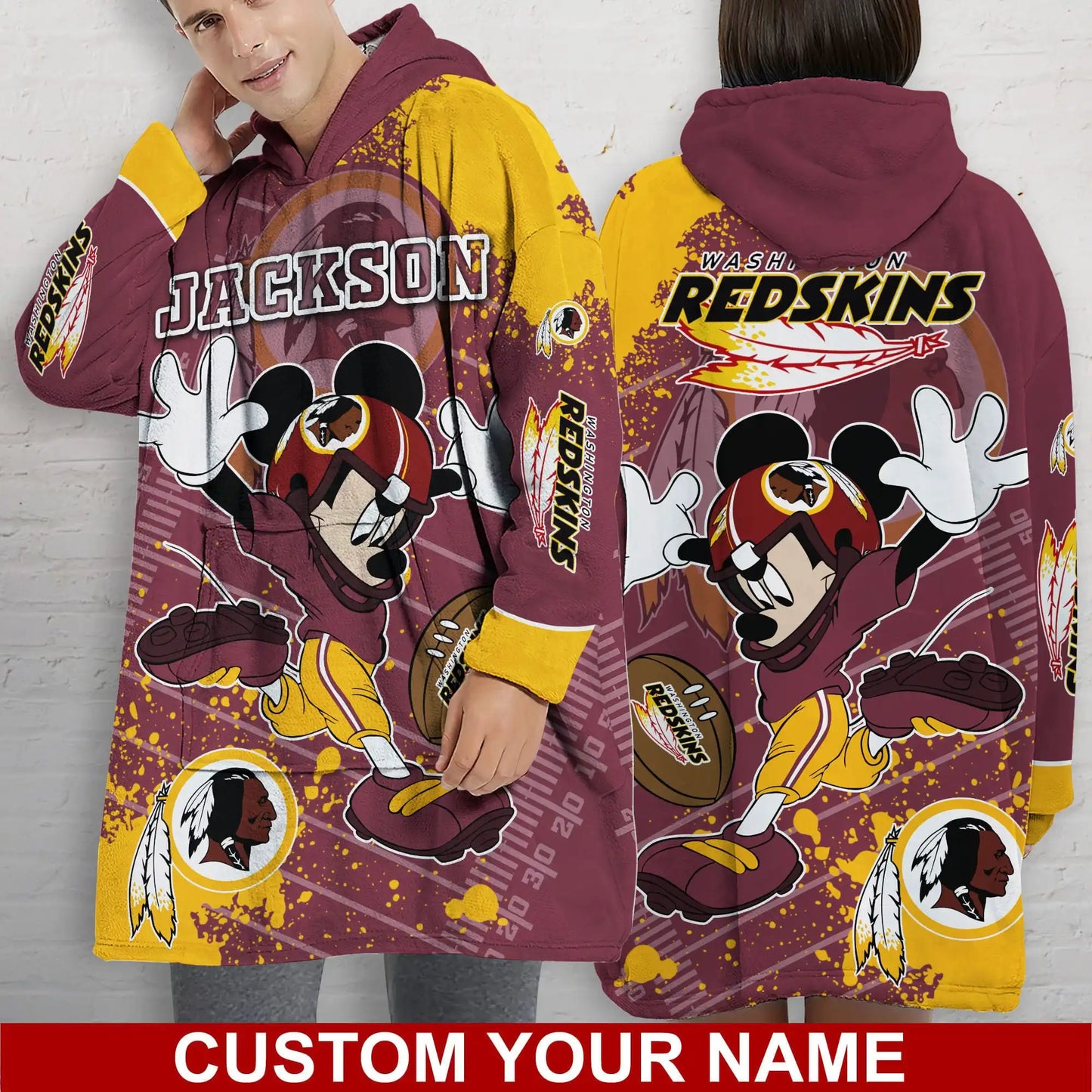 Washington Redskins Personalized Snug Hoodie BG40