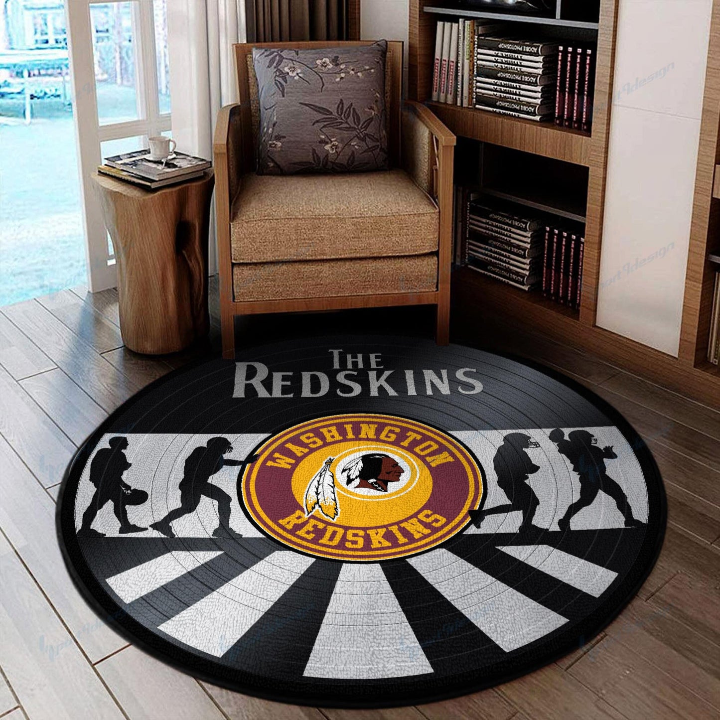 Washington Redskins Round Rug 114