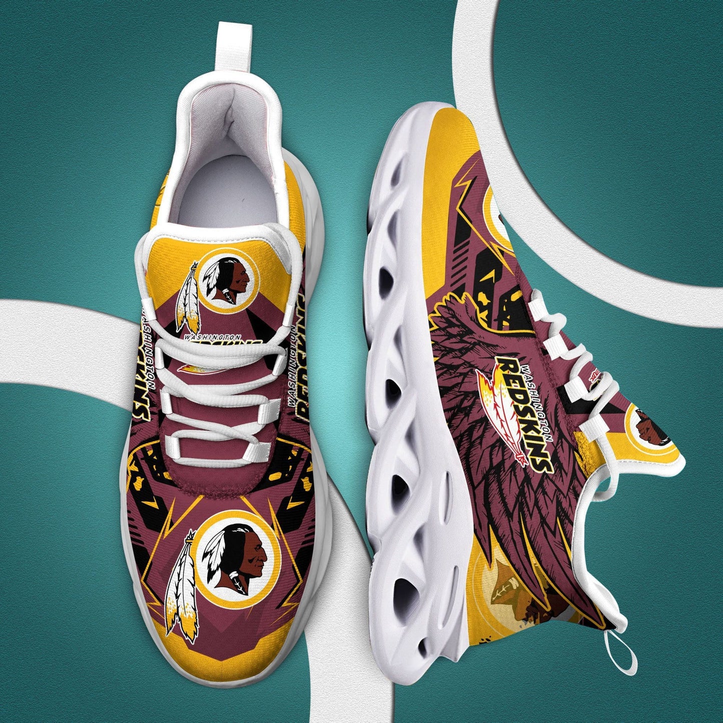 Washington Redskins Yezy Running Sneakers 197