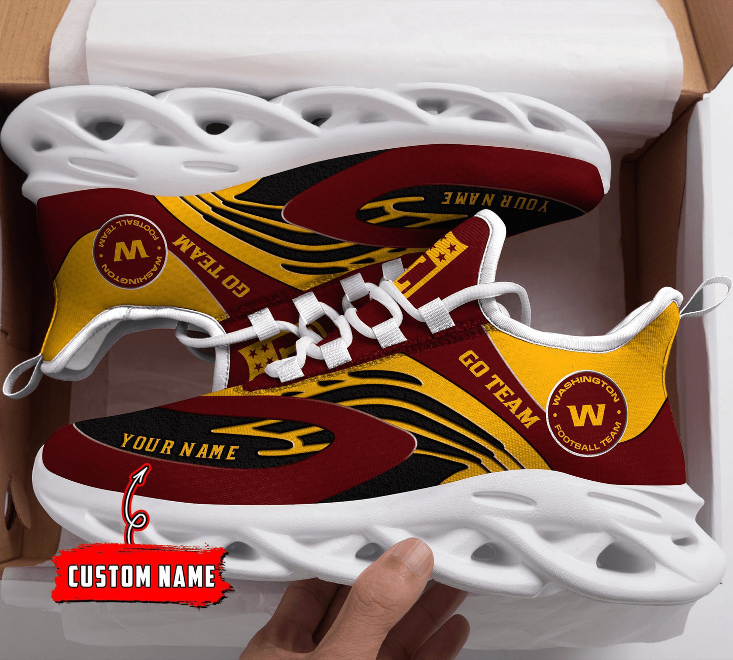 Washington Redskins Yezy Running Sneakers 870