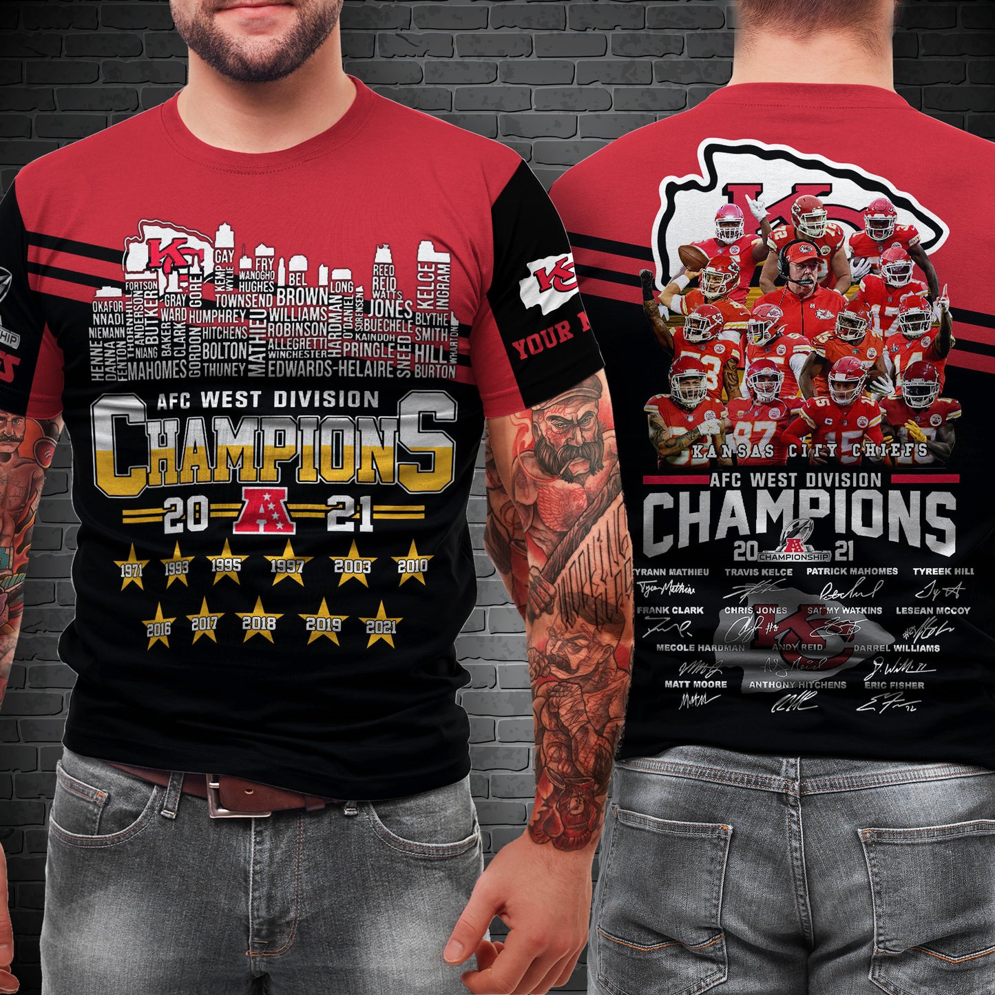 West Division Kansas City Chiefs Champions All Over Printed 501