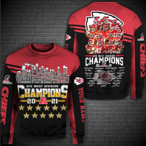 West Division Kansas City Chiefs Champions All Over Printed 501
