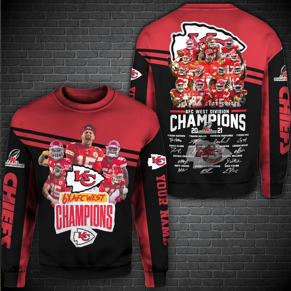 West Division Kansas City Chiefs Champions All Over Printed 503