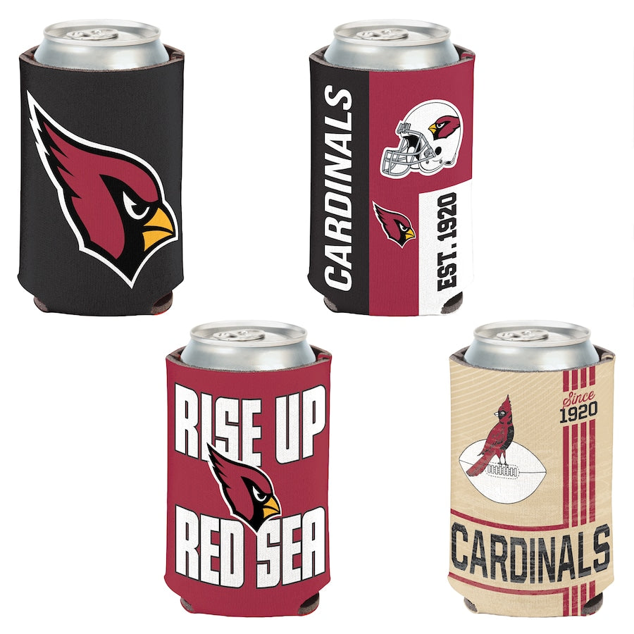 Arizona Cardinals 4-Pack 12oz Can Cooler Set Gifts For Fan New 2025 AZHACCS12000001