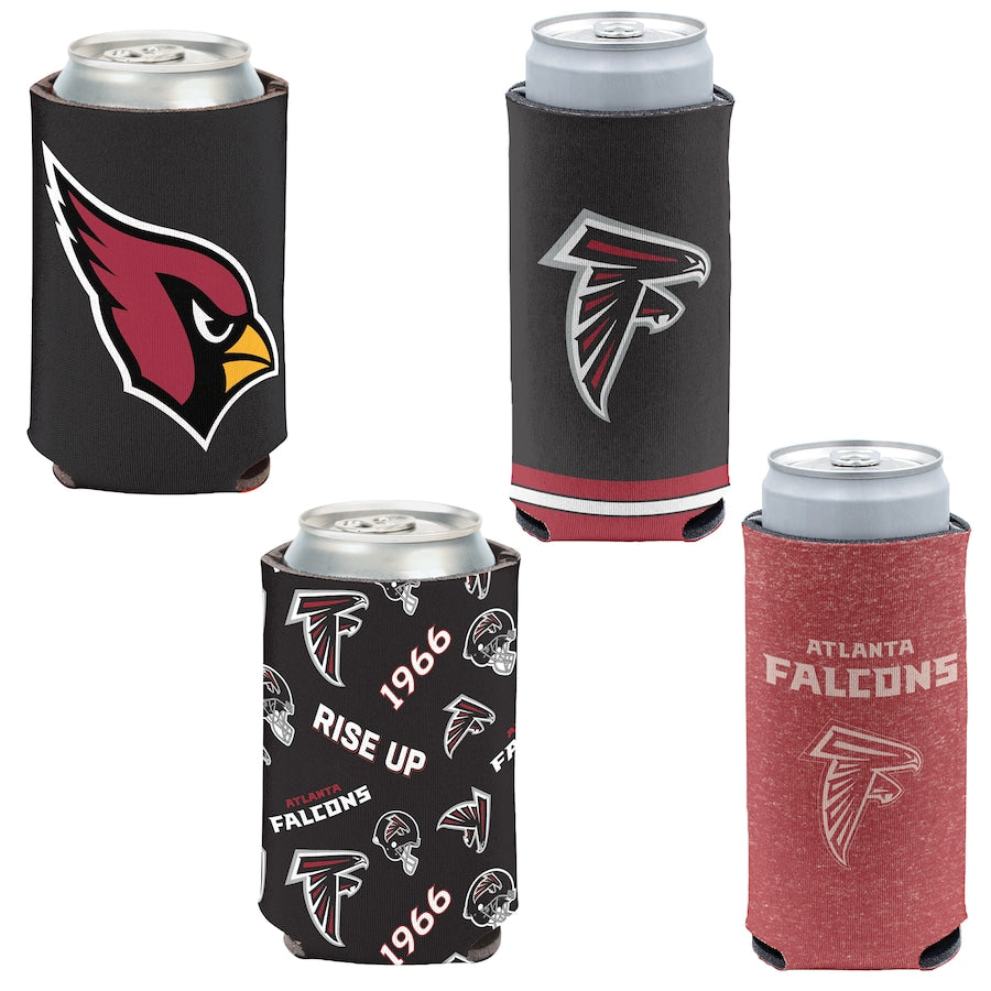 Atlanta Falcons 4-Pack 12oz Can & Slim Can Cooler Set Gifts For Fan New 2025 AZHACCS000002
