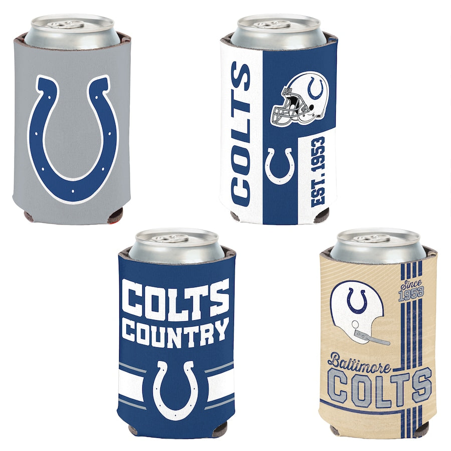Indianapolis Colts 4-Pack 12oz Can Cooler Set Gifts For Fan New 2025 AZHACCS12000008