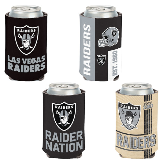 Las Vegas Raiders 4-Pack 12oz Can Cooler Set Gifts For Fan New 2025 AZHACCS12000009
