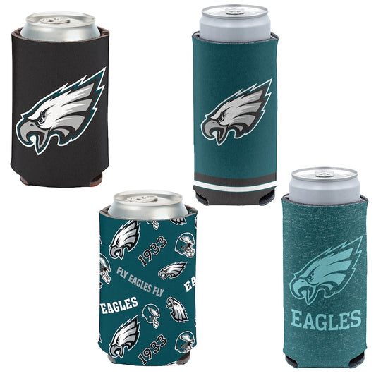 Philadelphia Eagles 4-Pack 12oz Can & Slim Can Cooler Set Gifts For Fan New 2025 AZHACCS000021