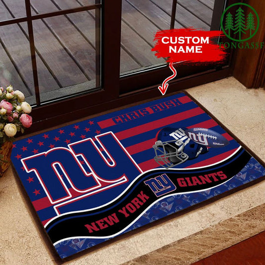 New York Giants Personalized Doormat BGDMM603