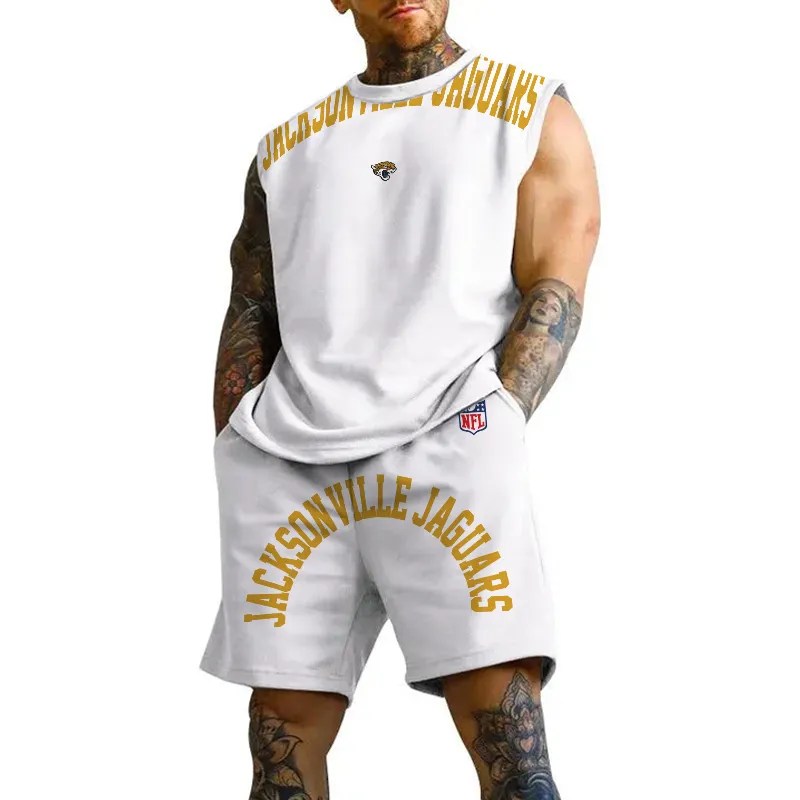 Jacksonville Jaguars Combo Men Jersey Tank Top and Shorts AZICOTATTMS00015